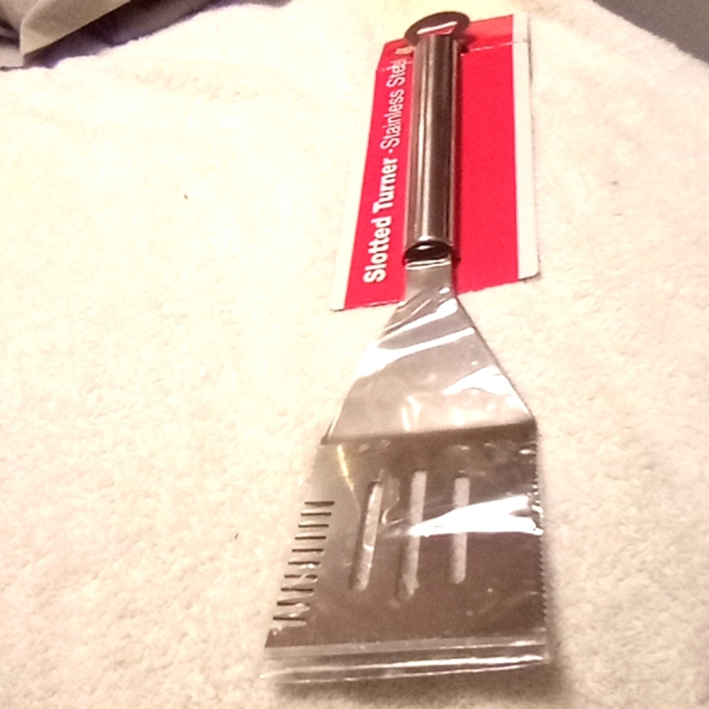 Slotted stainless steel Turner